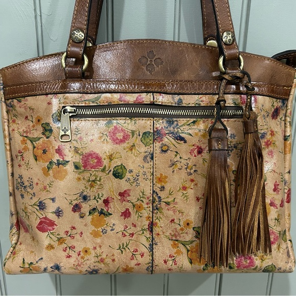 Patricia Nash Floral Shoulder Bag - Brown and Cream - Picture 5 of 10